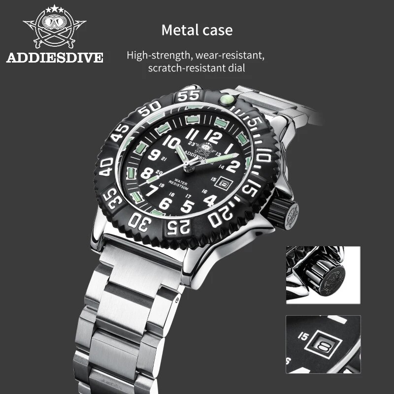 Addies Dive Men Fashion Casual - Field Watch Military recension och pris