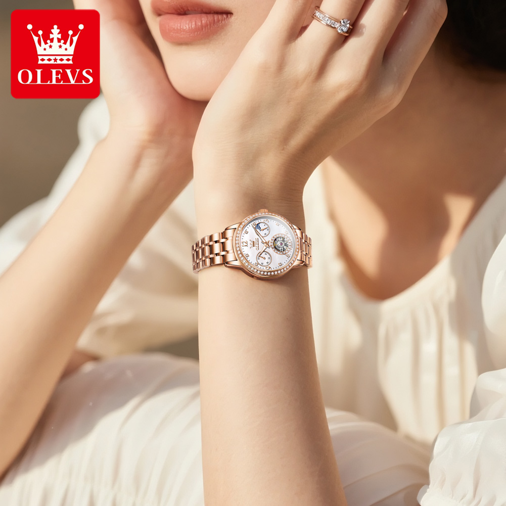 OLEVS Women's Watches Top Bran - Luxury Watch Leather recension och pris