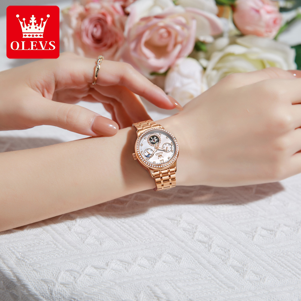 OLEVS Women's Watches Top Bran - Luxury Watch Leather recension och pris