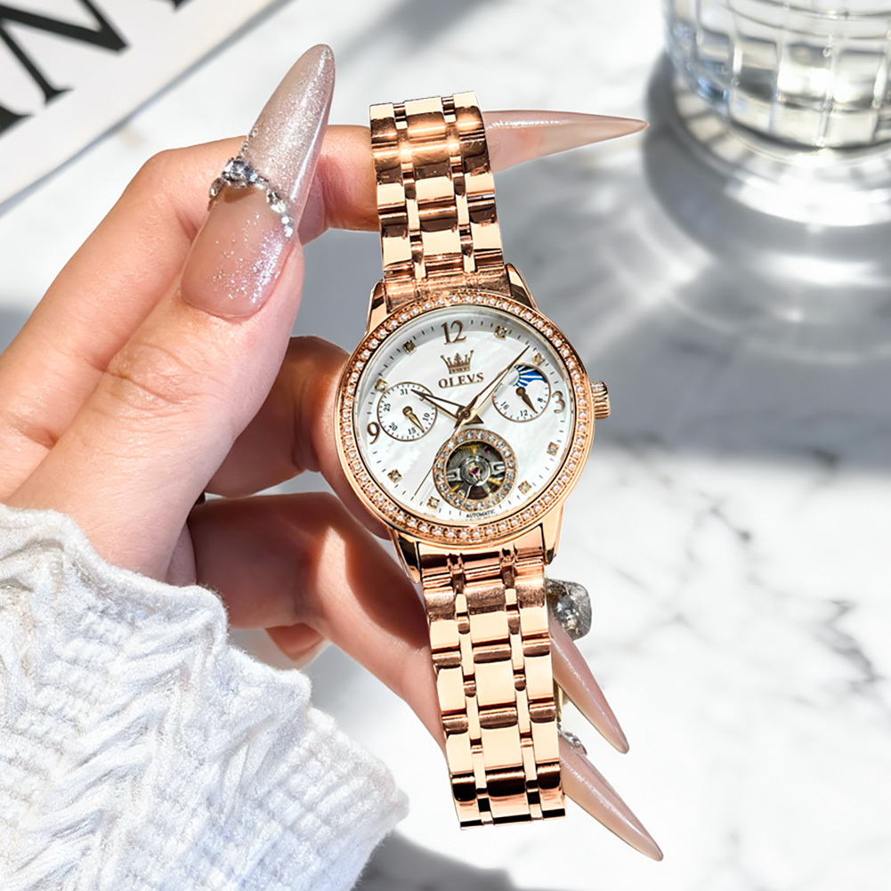 OLEVS Women's Watches Top Bran - Luxury Watch Leather recension och pris