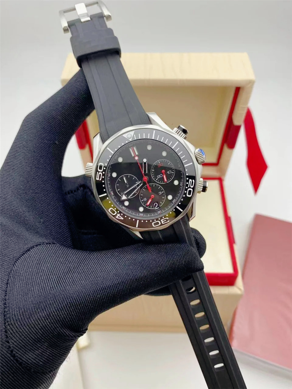 43mm Mens Elegant Luxury Quart - Luxury Watch Display recension och pris