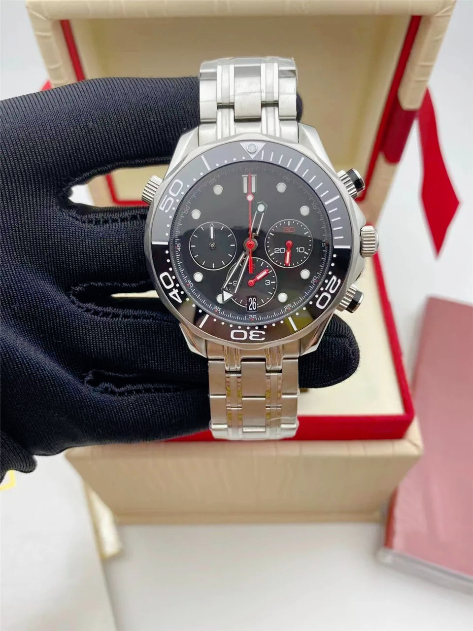 43mm Mens Elegant Luxury Quart - Luxury Watch Display recension och pris