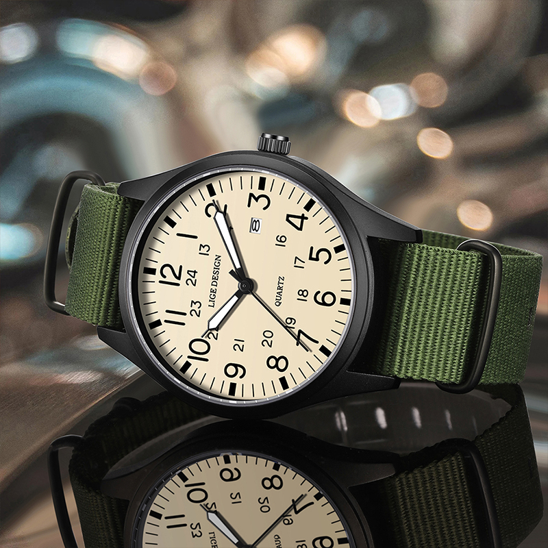 LIGE 2025 TOP NEW quartz wrist - Luxury Watch Leather recension och pris