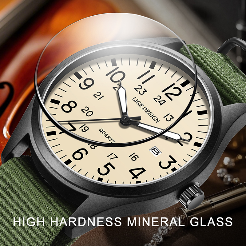 LIGE 2025 TOP NEW quartz wrist - Luxury Watch Leather recension och pris