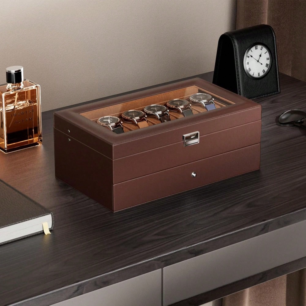 Luxury 12-Slot 2-Layer Watch C - Luxury Watch Holder For Men recension och pris