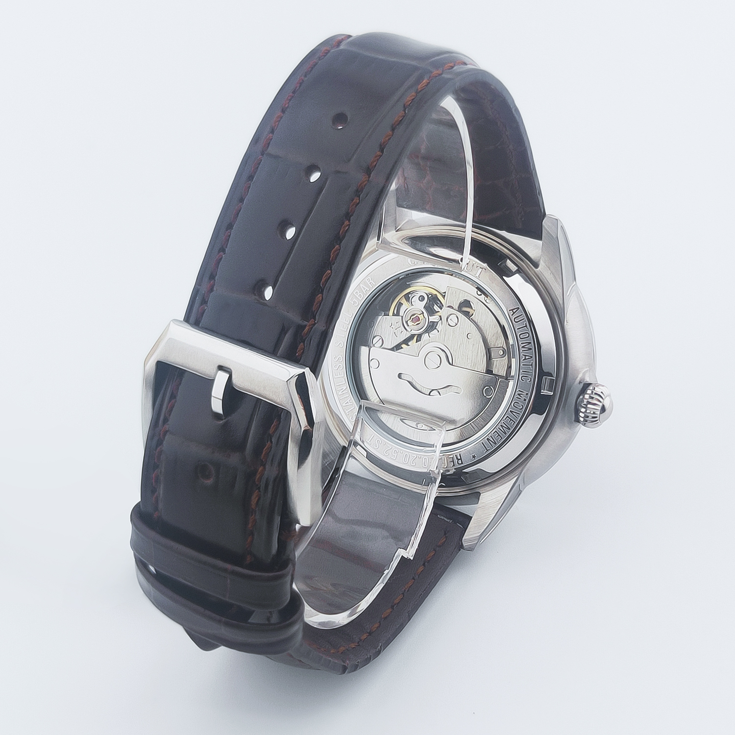 CUSTOM Logo 41mm MIYOTA8215 Au - Luxury Watch Leather recension och pris