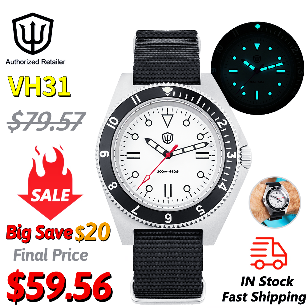 Watchdives WD1972 Quartz Watch - Field Watch Military recension och pris