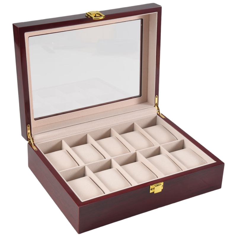 Luxury Wooden Watch Box Watch  - Luxury Watch Holder For Men recension och pris