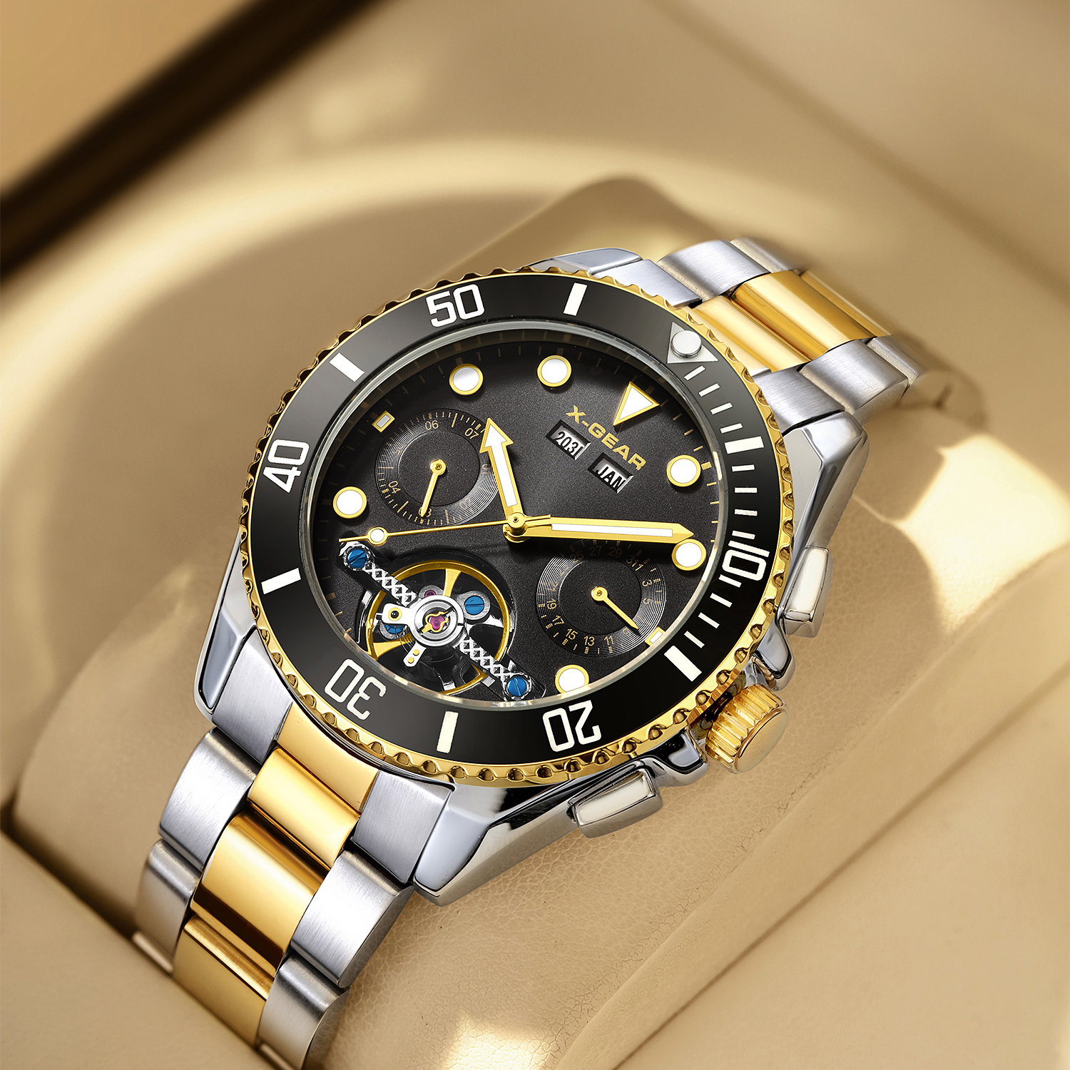 X-GEAR Mens Green Mechanical W - Luxury X I Watch recension och pris