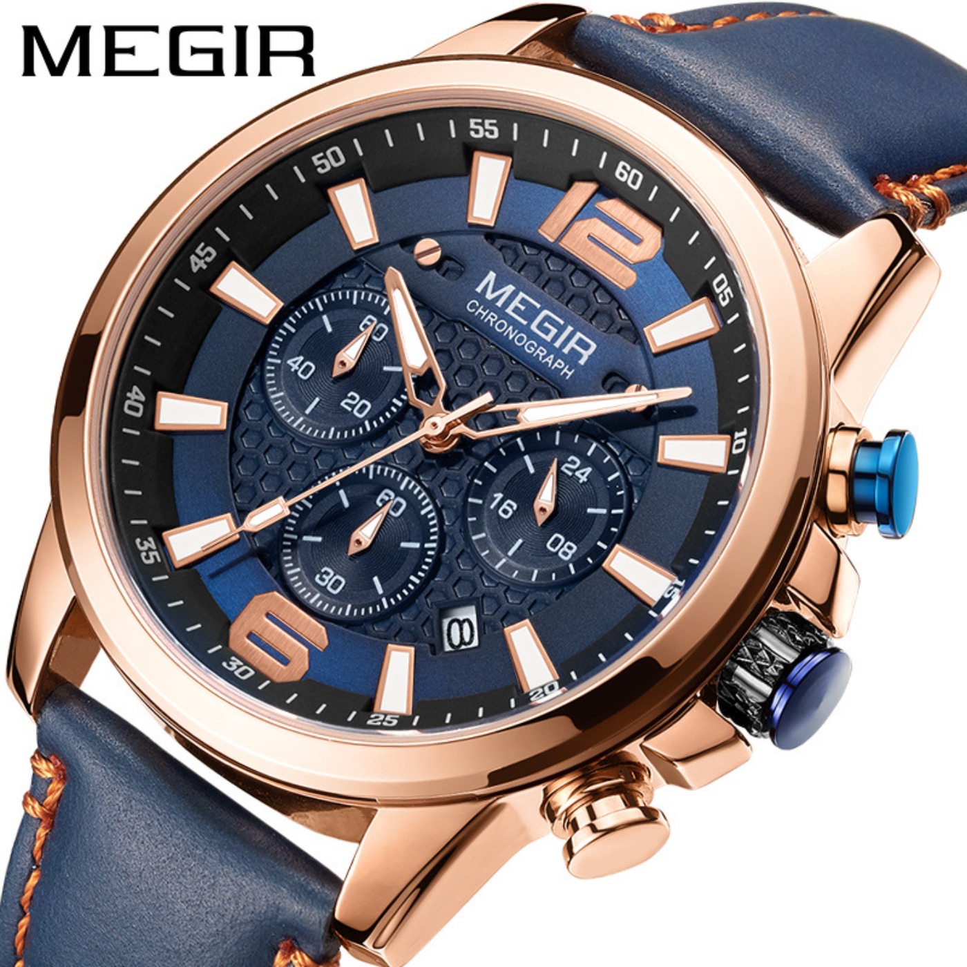 MEGIR 2020 Luxury Watches Men  - Luxury Watch Leather recension och pris