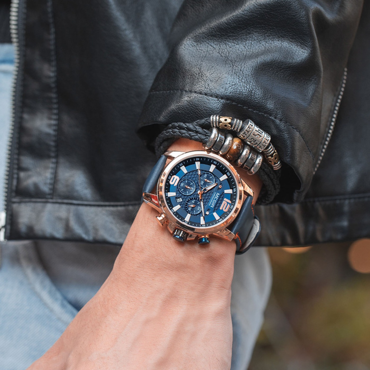 MEGIR 2020 Luxury Watches Men  - Luxury Watch Leather recension och pris