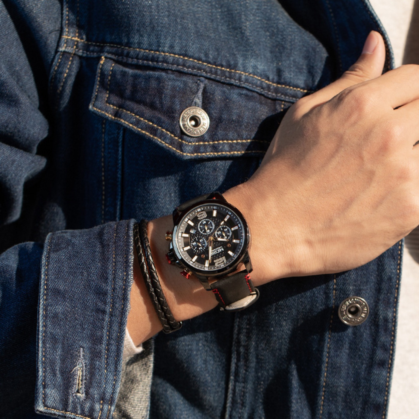 MEGIR 2020 Luxury Watches Men  - Luxury Watch Leather recension och pris